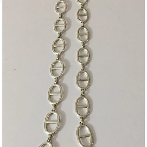 Silver Tone Michael Kors Link Belt - Picture 1 of 5